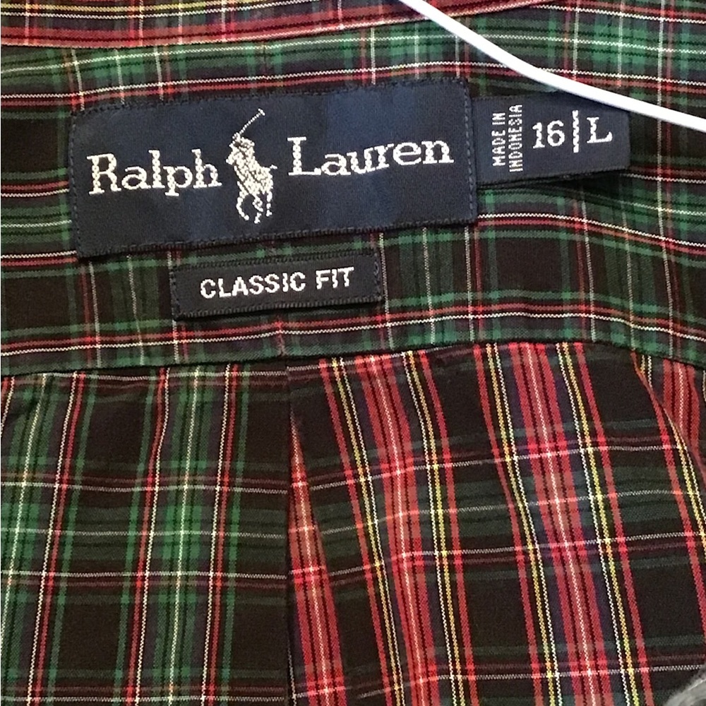 NWOT Beautiful Ralph Lauren Long Sleeve Casual Button Down Shirt in Large - Picture 4 of 5
